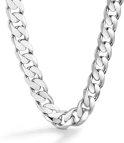  925 Sterling Silver Cuban Link Necklace