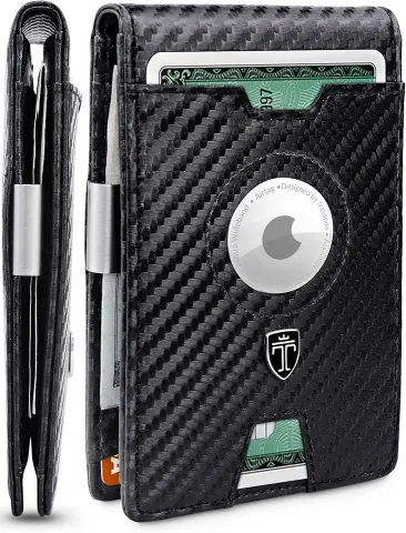 AirTag Wallet with Money Clip