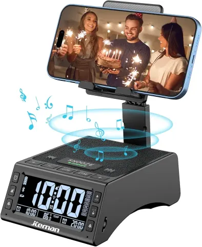 Cell Phone Stand with Wireless Bluetooth Speaker