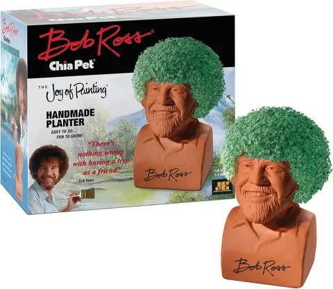 Chia Pet Bob Ross Planter
