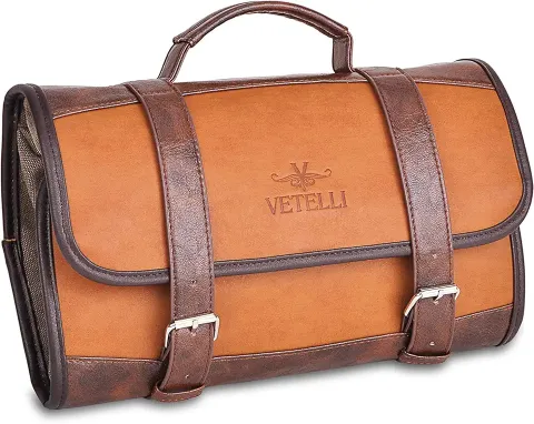 Leather Toiletry Bag for Men