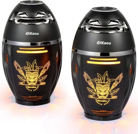 Outdoor Bluetooth Speakers with Tiki Torch Lights Outdoor Bluetooth Speakers with Tiki Torch Lights
