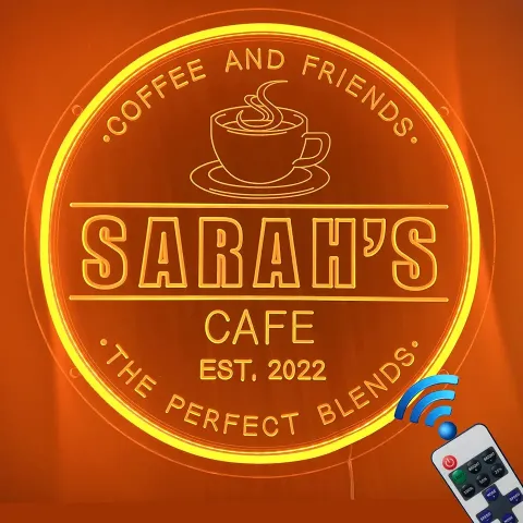 Personalized Coffee Bar Neon Sign