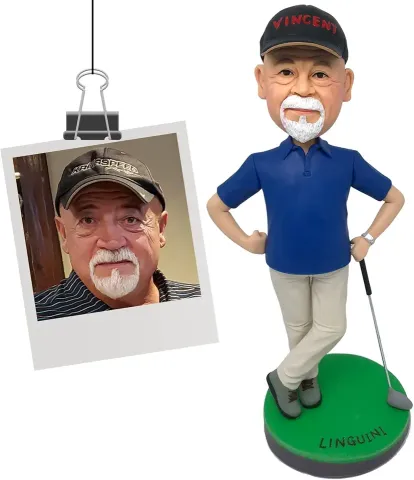 Personalized Golfer Bobblehead Figurine Personalized Golfer Bobblehead Figurine