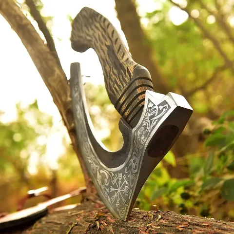 Viking Pizza Cutter Hand Forged Hatchet