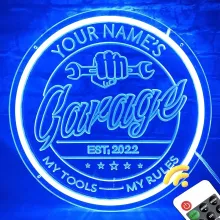  Custom Garage Neon Sign with Remote
