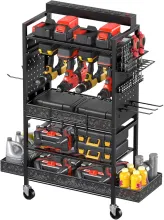  Garage Power Tools Organizer Cart
